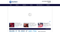 Desktop Screenshot of nutechaudiovisual.com