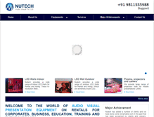 Tablet Screenshot of nutechaudiovisual.com